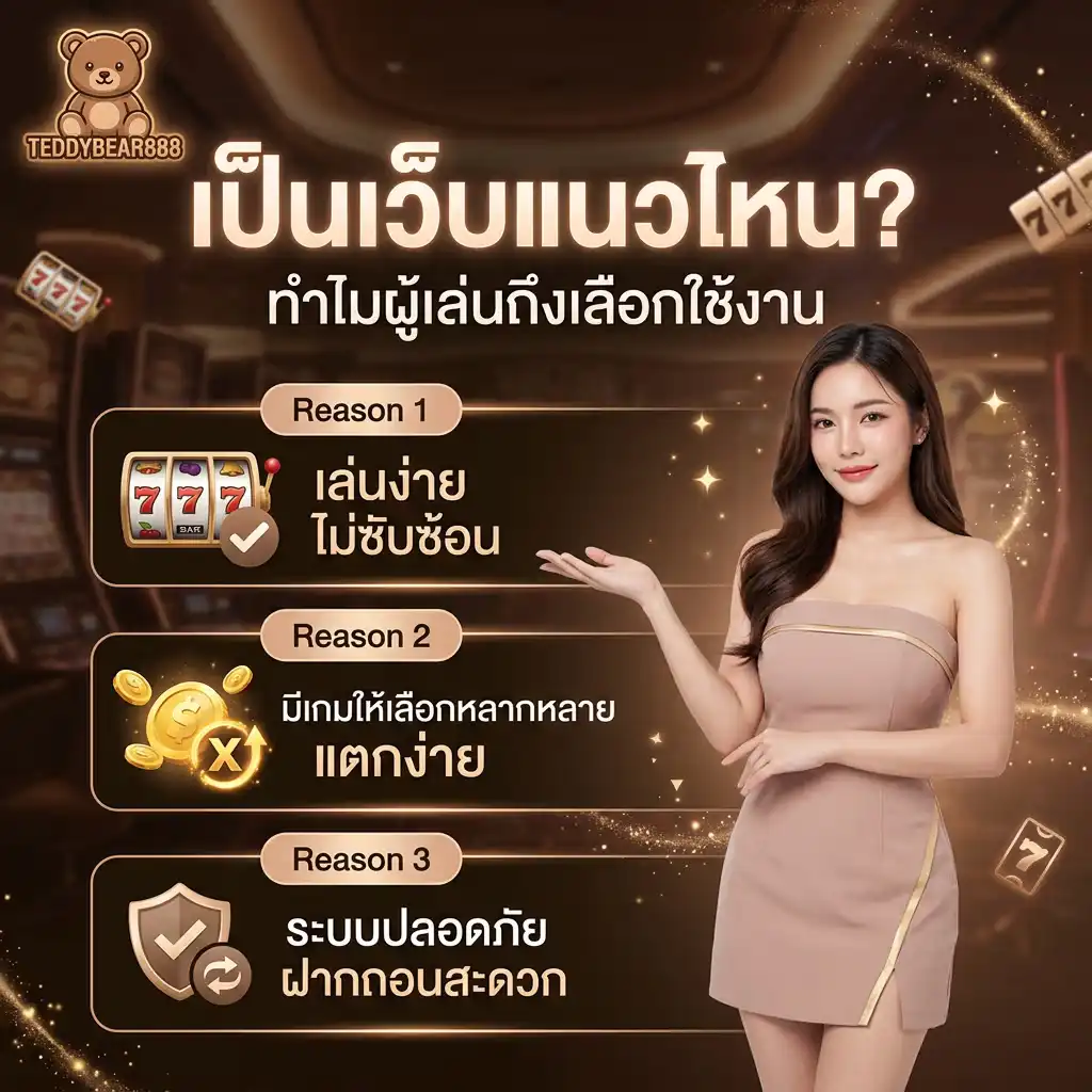 TEDDYBEAR888 เป็นเว็บแนวไหน ทำไมผู้เล่นถึงเลือกใช้งาน