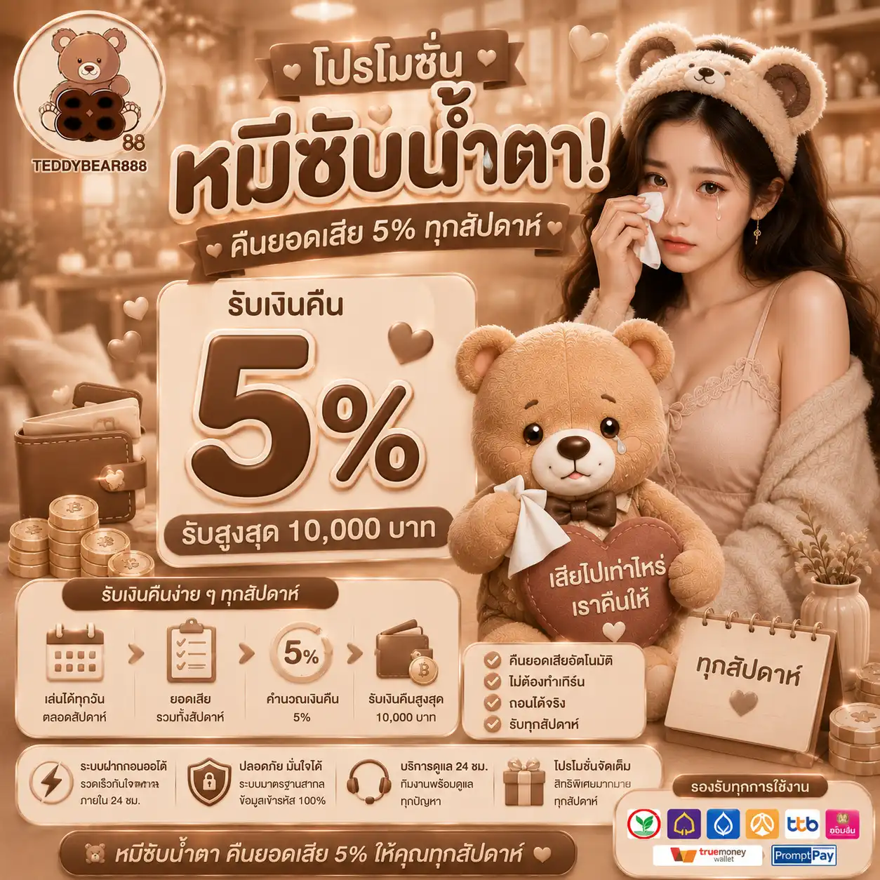 โปรโมชั่น คืนยอดเสีย - teddybear888